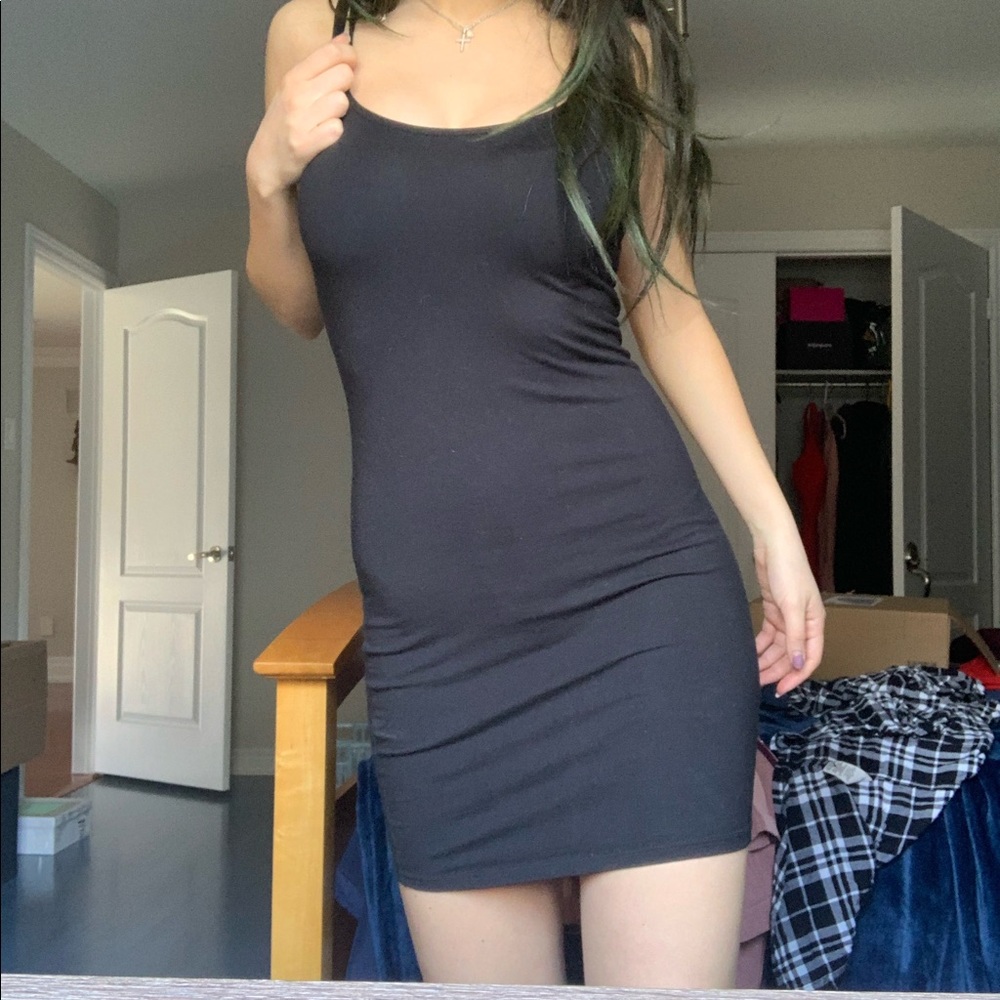 Mini black dress